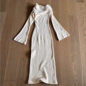 Meshki cream knit dress